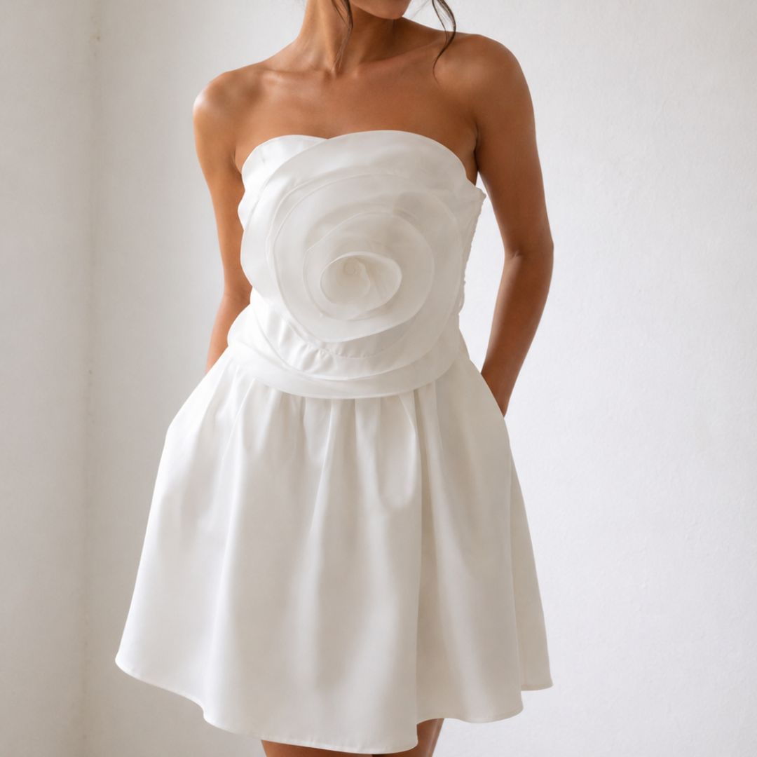 becoming mrs online Rosé Bloom Dress
