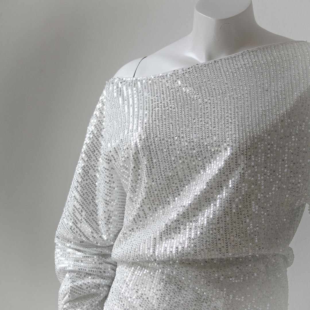 Celeste Asymmetrical Sequin Dress - Image 7