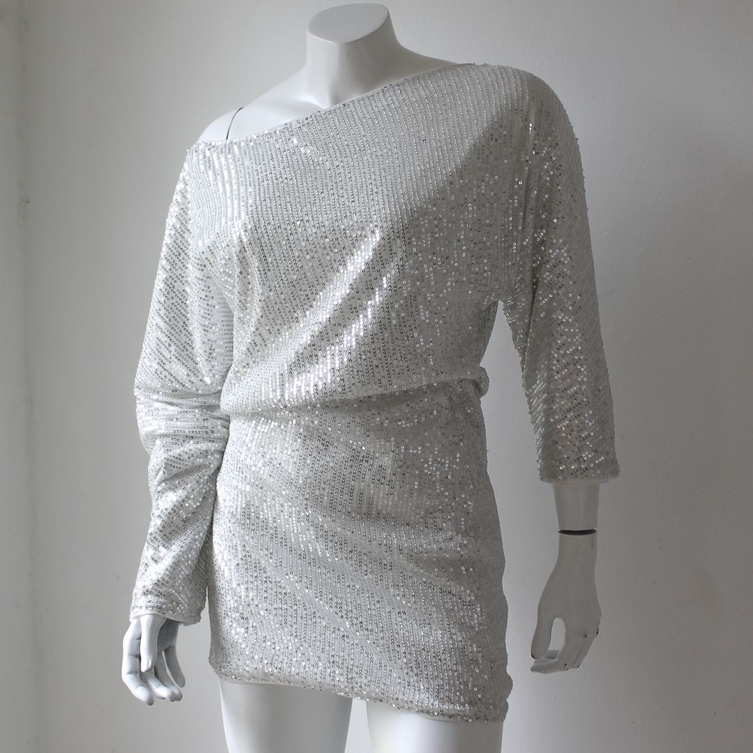 Celeste Asymmetrical Sequin Dress - Image 6