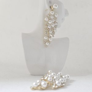becomingmrs Aurélia Pearl Bloom Earrings
