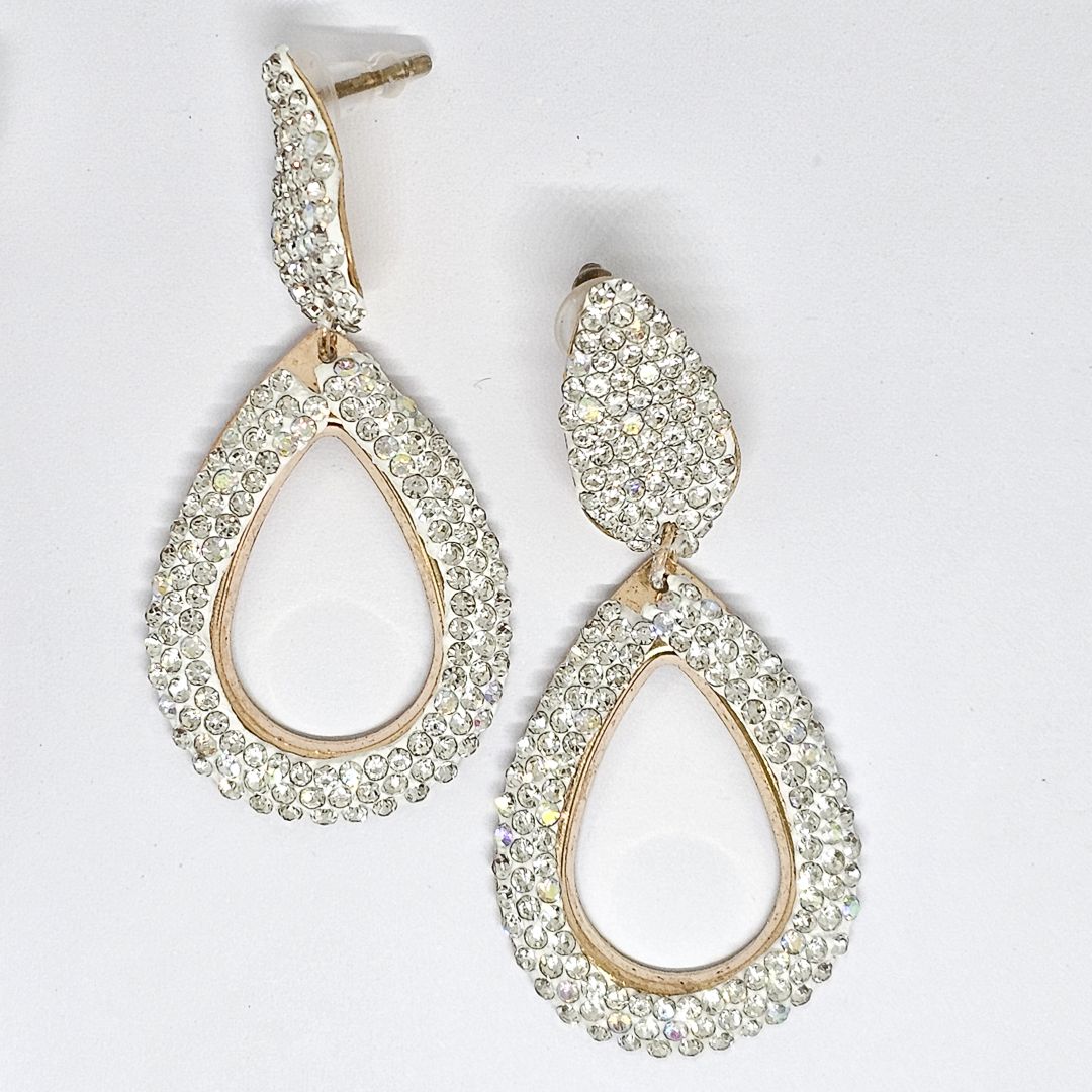 Marélie Crystal Teardrop Earrings - Image 4