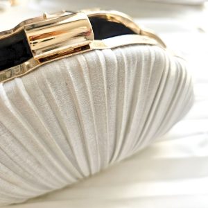 becomingmrs online bridal store The Aurielle Pleated Clutch