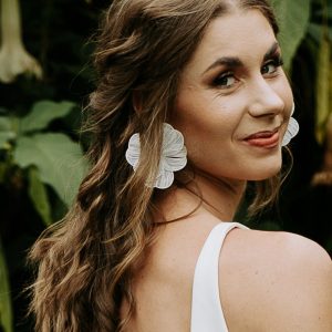 becoming mrs online Delphine Bloom Statement Earrings