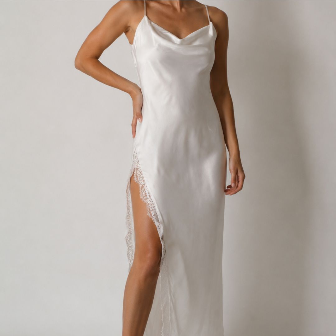 becomingmrs online bridal The Brielle Lace Whisper Slip 3