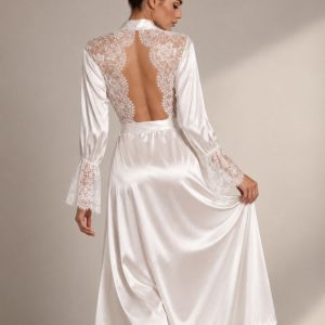 becoming mrs online bridal shop Violette Bridal Lace Robe